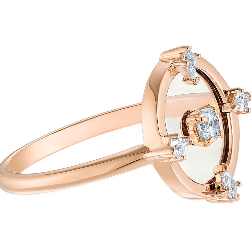 New Swarovski North Motif Rose-gold tone plated ring - Picture 10 of 11